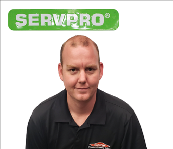 SERVPRO employee, Patrick Belcher, male in front of white background